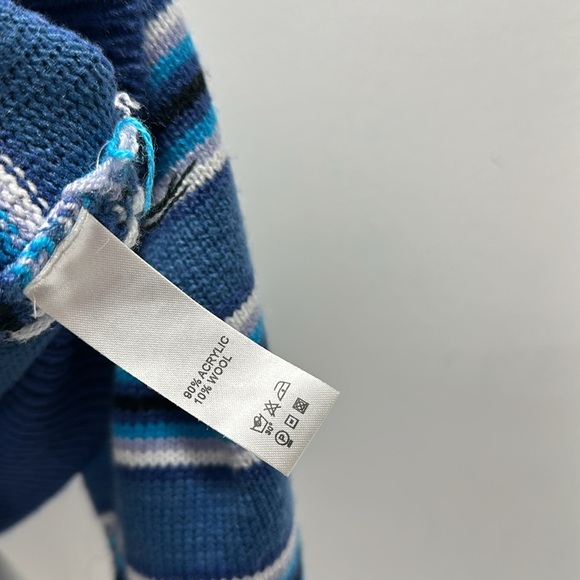 UNIF Clarissa Sweater Striped Pullover Long Sleeve Knit Blue White One Size * - Picture 10 of 11